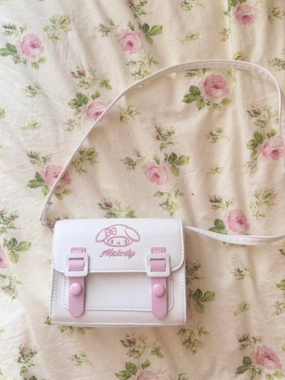 Y2K Kawaii Cutecore White & Pink Sanrio My Melody Small Purse